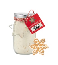 Mason Jar Cookie Kits - Sugar Cookie w/ Snowflake Cookie Cutter