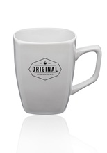 10 oz. Ares Glossy Ceramic Latte Personalized Mugs