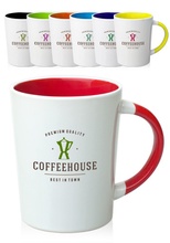 13 oz. Albany Two Tone Latte Personalized Mugs