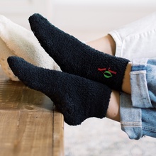 Happy Holidays Fuzzy Socks