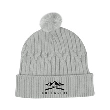 Courtney Cable Knit rPET Pom Beanie