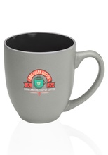 16 oz. Pop Out Bistro Two Tone Logo Coffee Mugs