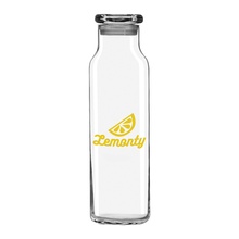 Libbey 24 oz Glass Water Bottle with Press-On Lid