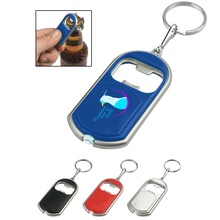 Logo Bottle Opener Key Chain with LED Light