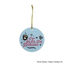 Happy Holidays Acrylic Ornament - Circle