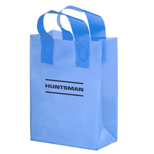 Color Frosted 10 x 5 x 13 Promotional Shopper Bags