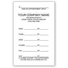 Appointment Business Cards-Imprinted One Side