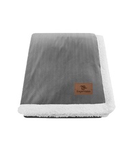 Original Lambswool Throw with Tan Patch