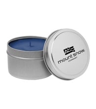Large Silver Tin Candle