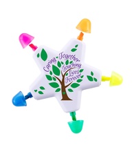 Star Shaped Highlighter-Full Color Imprint