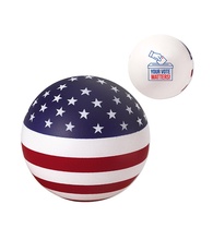 Stars and Stripes Patriotic Round Stress Ball