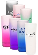 2 oz. Tall Frosted Logo Shot Glasses