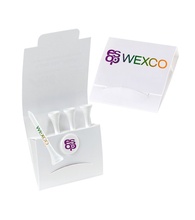4-1 Golf Packet with 3 1/4&quot; Personalized Tees