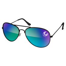 Metal Aviator Mirrored Sunglasses