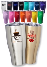 27 oz. Stainless Steel Grip Logo Travel Mugs