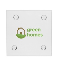 4-inch Square Custom Glass Coasters
