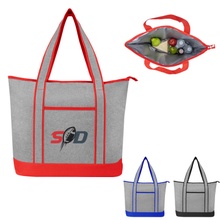 Harborside Heathered Cooler Tote Bag