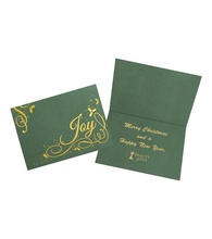 Premium Holly Berry Joy Holiday Card