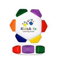 Crayo-Craze&reg; 6 Color Crayon Wheel With White Housing & Full Color Decal