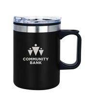 14 oz. Pisa Double Wall Insulated Mug - Laser Engraved