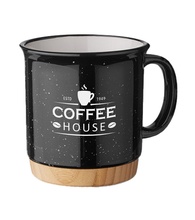 15 oz. Campfire Mug With Bamboo Base