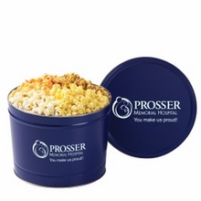 Custom 2 Gallon 4-Way Popcorn Tins