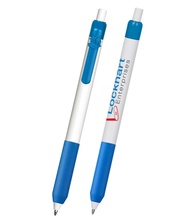 Alamo White Barrel Pen with Football Clip