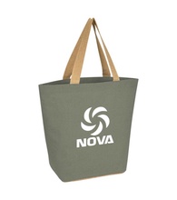 Marketplace Jute Tote Bag