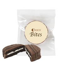 Individidual Chocolate Covered Oreos With Chocolate Drizzle