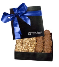 The Chairman Black Gift Box - Almond Butter Crunch & Cashew Caramel Turtles