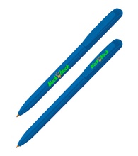 Pivo Blue Promotional Pen with Color Ring