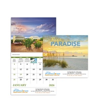 Beach Paradise Wall Calendar 2026