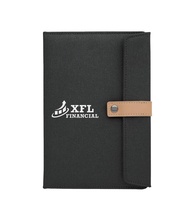 Two-Tone Journal with Leather Closure