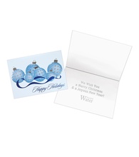 Classic Plaid Ornaments Holiday Card