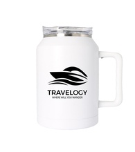 50 oz. Colossus of Rhodes Vacuum Mug - Laser Engraved