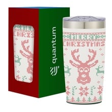 Happy Holidays 20 Oz. Full Color Two-Tone Himalayan Tumbler With Custom Window Box