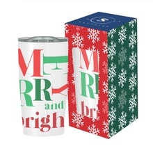 Happy Holidays Full Color Himalayan Tumbler With Custom Window Box