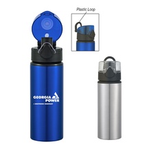 25 oz. Custom Aluminum Sports Bottle with Flip Top Lid