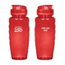 America250™ 30 Oz. Poly-Clear™ Gripper Bottle
