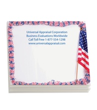 Sticky Note Pads - Patriotic Border 4&quot; x 3&quot; (25 sheets)