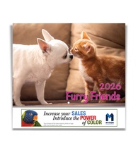 Furry Friends Wall Calendar 2026