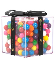 Logo Acrylic Gift Cube Filled with Gum Balls