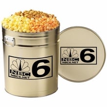 Custom 6-1/2 Gallon 3-Way Popcorn Tins
