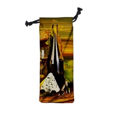 Full Color Wine Drawstring Bag