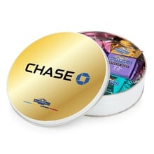 Round Gift Tin with Ghirardelli Chocolate Squares