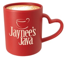 12 oz. Custom Heart Mug