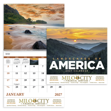Landscapes of America Spiral Wall Calendar