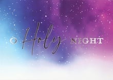 Classic O' Holy Night Holiday Greeting Card
