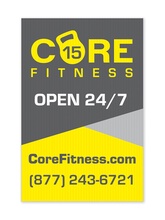 Yard Sign 12"wx18"h Plastic - Vertical