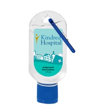1 oz. Hand Sanitizer with Carabiner - Full Color Imprint